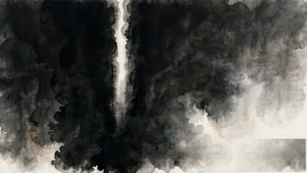 Abstract editorial artwork for Hexagram 20