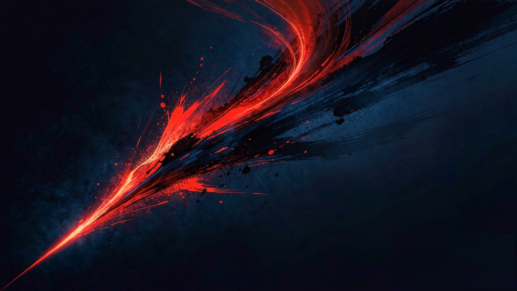 Abstract editorial artwork for Hexagram 34