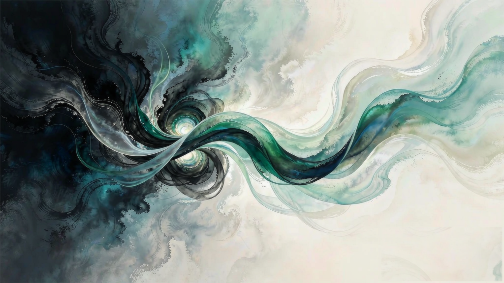 Abstract editorial artwork for Hexagram 40