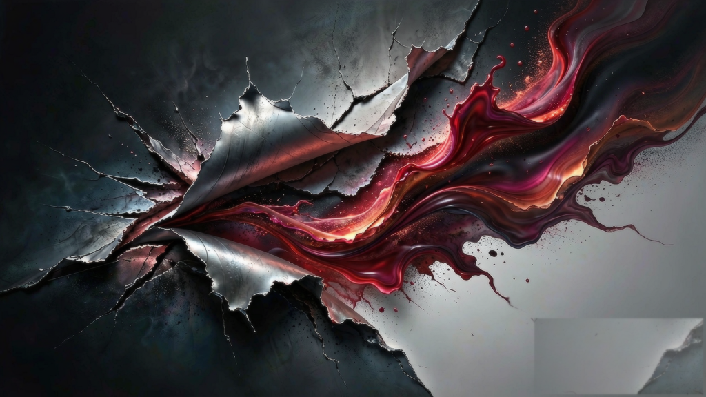 Abstract editorial artwork for Hexagram 49